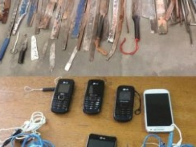 Polícia apreende 44 armas com internos do presídio