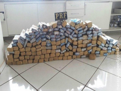 PRF apreende 189 quilos de maconha de traficante de Dourados