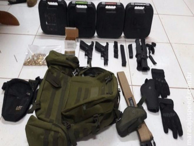 Brasileiros são presos com drogas e armas no Paraguai