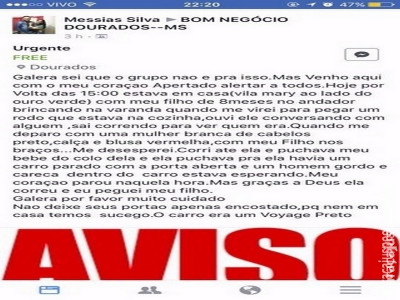 Mãe resgata filho nos braços de sequestradora em Dourados