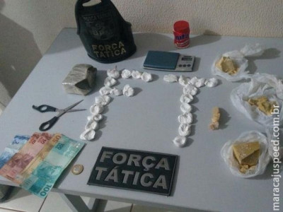 Homem é preso com cocaína e munições na Capital