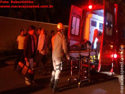 Maracaju: Colisão frontal entre carro e moto na Rua Campo Grande