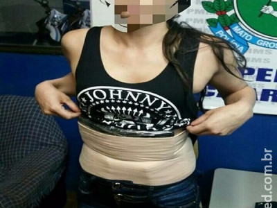 Mulher é presa em ônibus com drogas no corpo