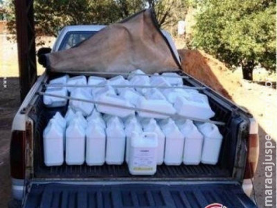 Polícia apreende 500 litros de agrotóxico contrabandeado