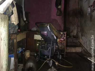 Incêndio atinge quarto de imóvel