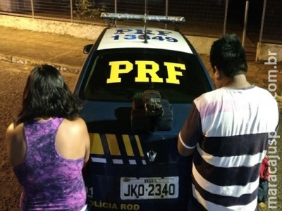Casal é preso com cocaína escondida dentro de ônibus na BR-262