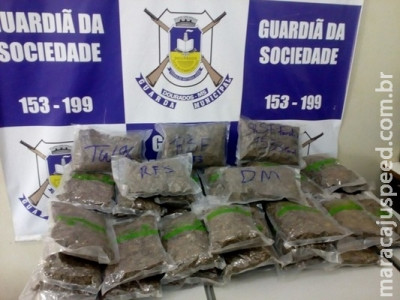 Guarda Municipal apreende "super maconha skank"