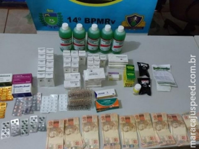 Trio é preso com anabolizantes e R$ 10 mil em notas falsas