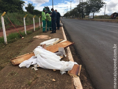 Caixões são encontrados em meio ao mato em Campo Grande