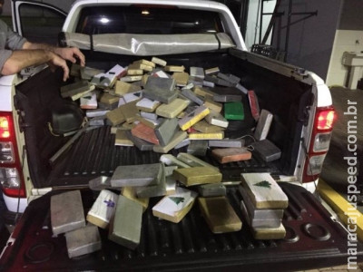Casal de MS é preso com 287 quilos de cocaína no Paraná