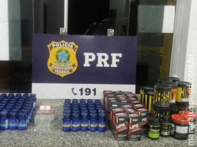 Dois são presos com anabolizantes, suplementos e remédios