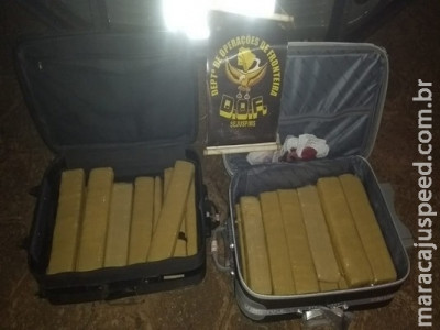 Passageiro é preso com maconha em duas malas