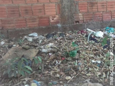 Há mais de um ano, calçada perde espaço para lixo