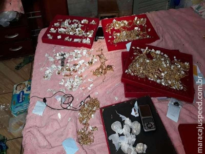 Ação conjunta prende trio suspeito de roubo a joalheria