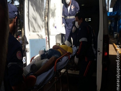 Jovem leva tiro na perna em bar durante comemorações