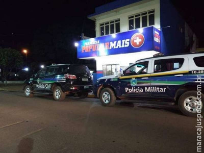 Ladrão é surpreendido com voadora durante roubo a farmácia
