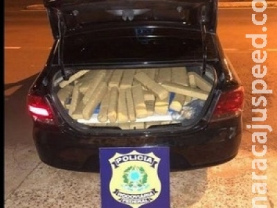 PRF apreende 172kg de maconha na fronteira