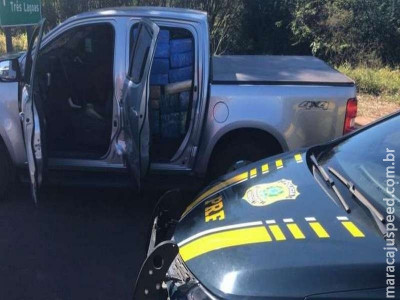 Caminhonete abarrotada de maconha é apreendida na BR-163