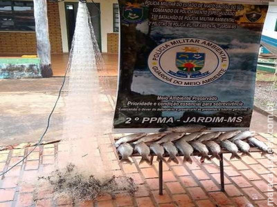 Homem é preso com petrecho ilegal e pescado abaixo da medida