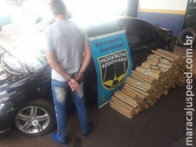 Jovem é preso com 289 quilos de maconha na rodovia MS-276