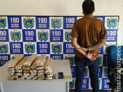 Morador de Florianópolis é preso em MS com 30 quilos de maconha