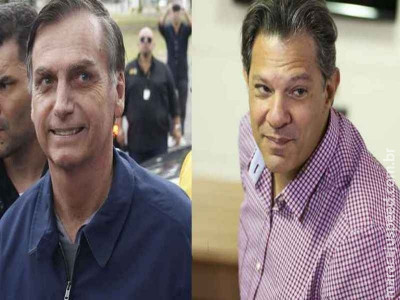 Bolsonaro tem 57% dos votos válidos e Haddad 43%, afirma pesquisa