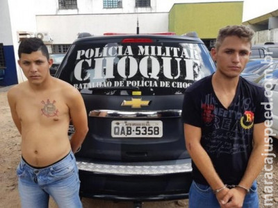 Homens suspeitos de usar carro para roubar vítimas são presos