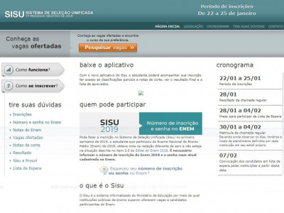 Pela primeira vez, Sisu tem queda no total de vagas oferecidas