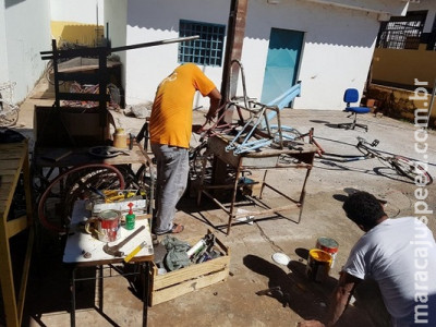  Bicicletas velhas viram cadeiras de rodas em presídio de MS