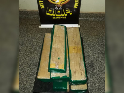 DOF apreende adolescente com droga em ônibus