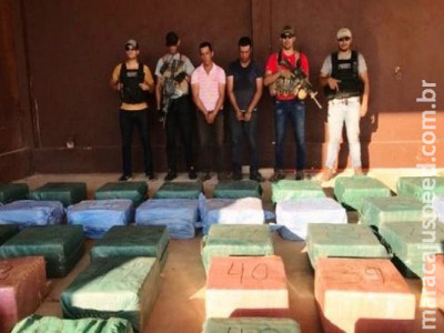 Polícia paraguaia apreende quase uma tonelada de cocaína