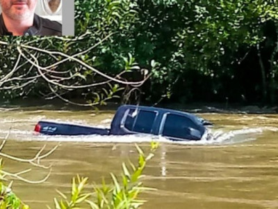  Camionete de homem achado morto em rio é encontrada submersa 