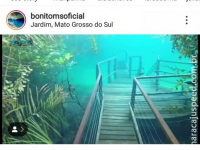 Cheia se repete e trilha submersa volta a ser atração em Jardim