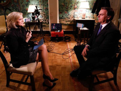 Em TV dos EUA, Bolsonaro defende muro e fala sobre Marielle