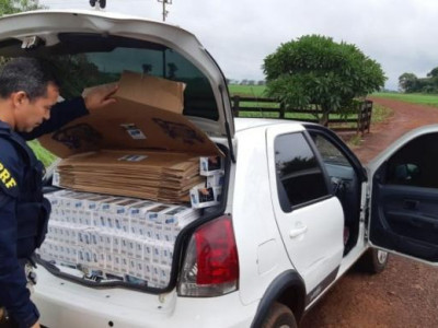 PRF apreende 11.500 maços de cigarro contrabandeado