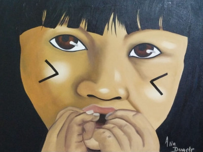 Conheça a garota de 15 anos que se destaca nas artes plásticas