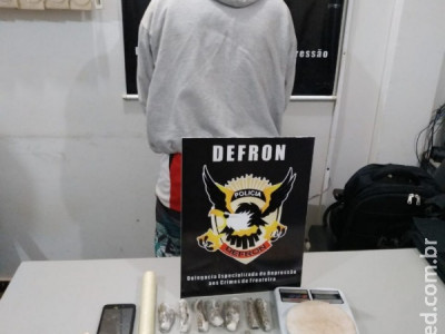 Defron fecha boca de fumo e prende traficante em Dourados