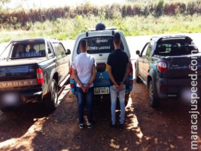 Tio e sobrinho são presos com veículos roubados na MS-395