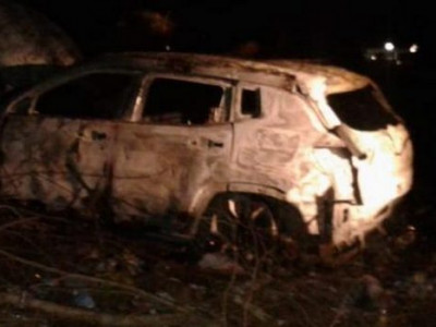 Veículo usado em chacina é encontrado incendiado em Pedro Juan