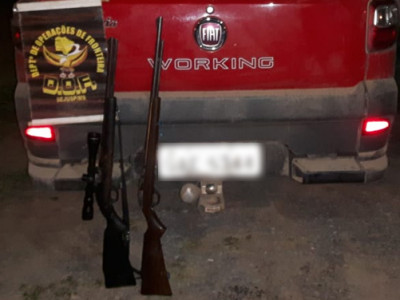 Armas de fogo e munições foram apreendidas pelo DOF 