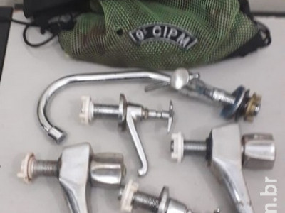 Homem furta torneiras de Centro de Educação Infantil