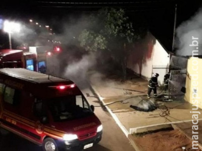Homem é suspeito de incendiar casa com a ex dentro