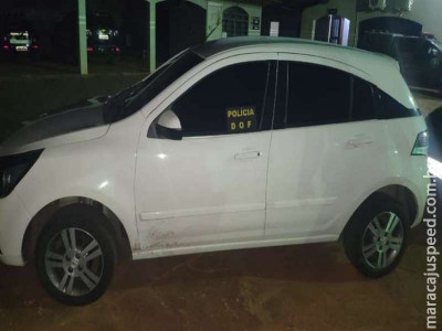 Carro furtado é recuperado pelo DOF em Caarapó