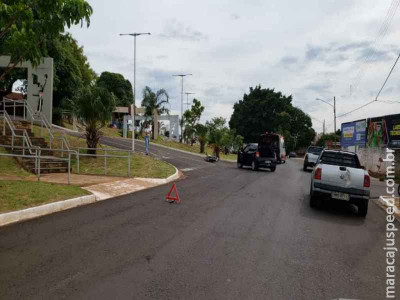 Acidente causa lentidão em tráfego sentido centro na Via Morena