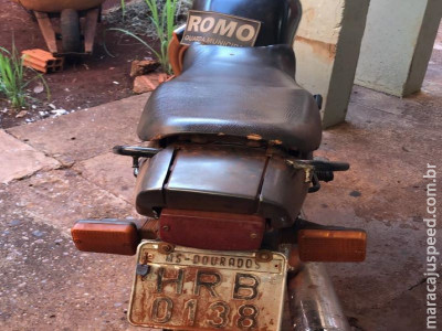 Guardas apreendem moto com placa falsa e chassi adulterado