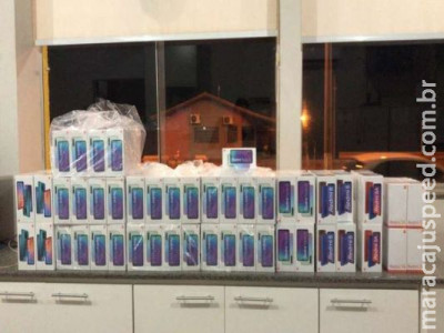 Contrabando de celulares é apreendido na BR-163