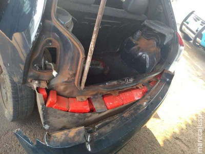 Veículo é flagrado transportando 100 kg de maconha pela MS-156