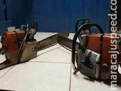 Polícia autua em R$ 2 mil por porte ilegal de motosserras