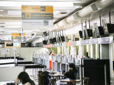 Aeroporto da Capital tem 5 voos nesta segunda-feira