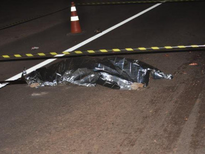 Idosa morre após ser atropelada na rodovia BR-163 em MS